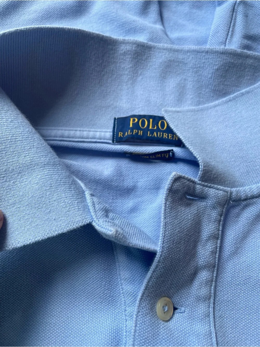 Polo Ralph Lauren Big Pony Shirt Men’s XXL Custom Slim Fit Short Sleeve Blue